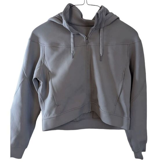 ULULEMON ATHLETICA Rogue Renegade Zip Hoodie in Rhino Grey Size 10 - Picture 3 of 5